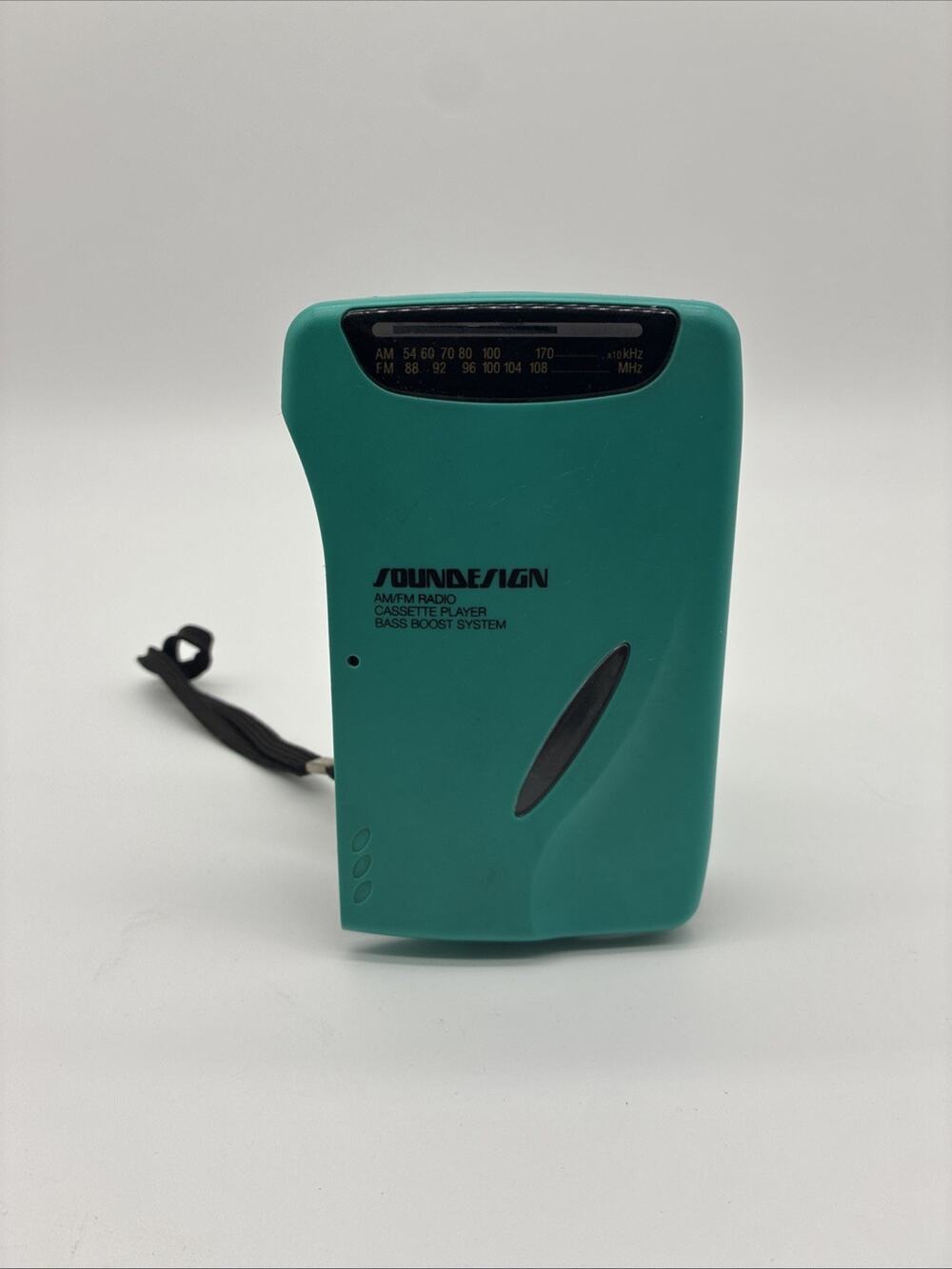 Vintage Soundesign 4317 Portable AM/FM Cassette Player Turquoise